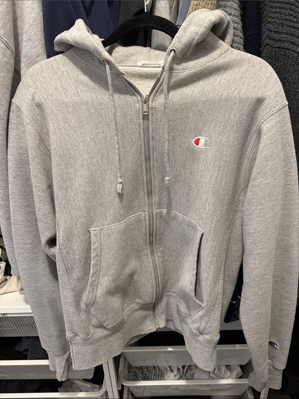 Champion grey hoodie